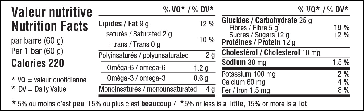 AVOINE DOREE OATMEAL & HONEY ENERGY BAR 6 PACK