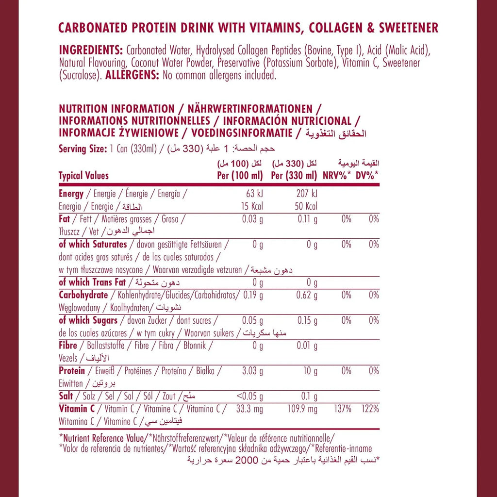 Applied Nutrition Sparkling Water Protein RTD Tropical Burst 330 mL