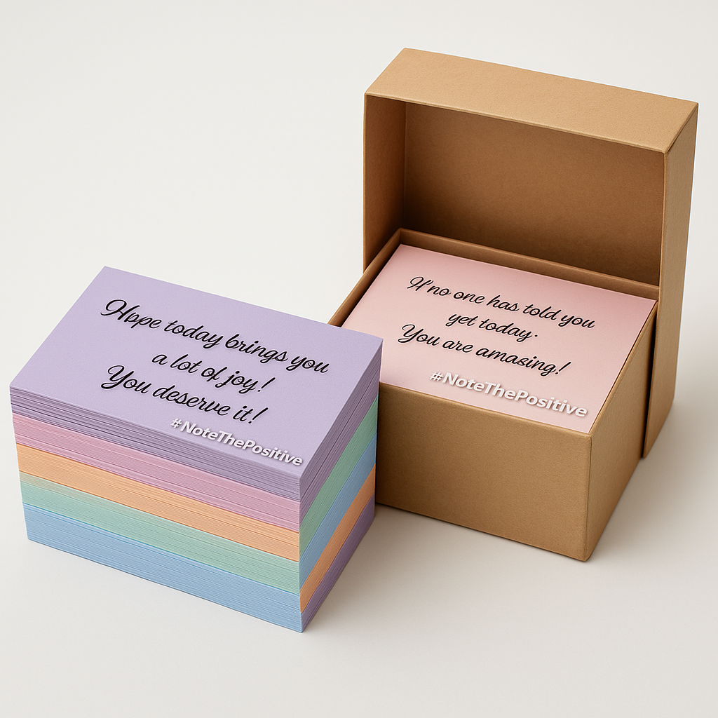Positive Note Box - Spread Kindness, One Card at a Time