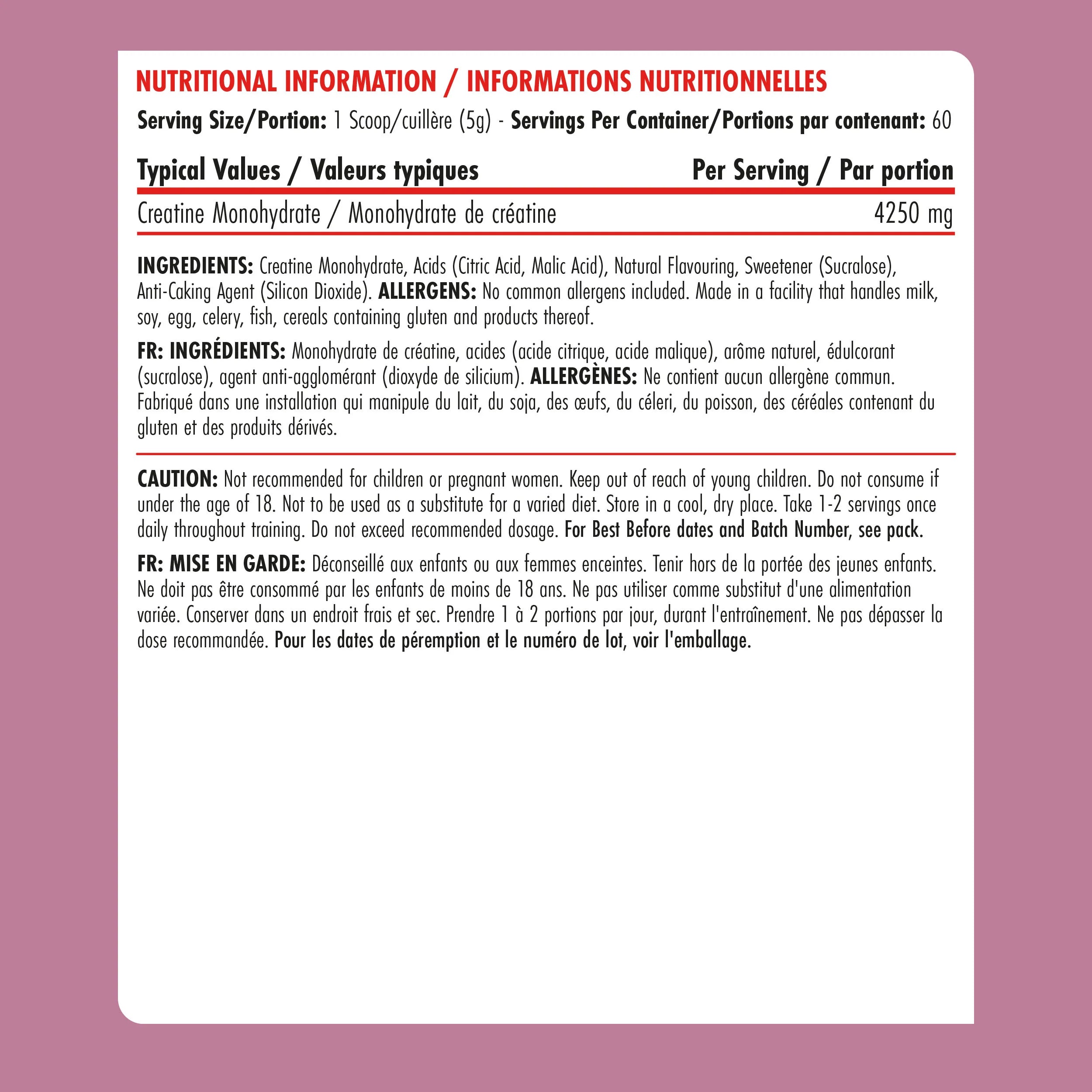 Applied Nutrition Creatine Monohydrate Blue Razz 300 g