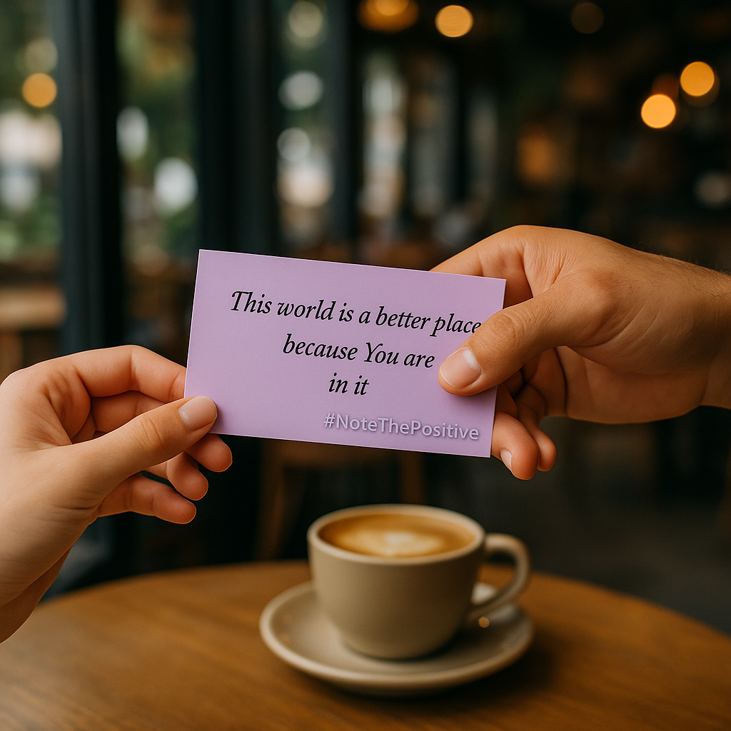 Positive Note Box - Spread Kindness, One Card at a Time