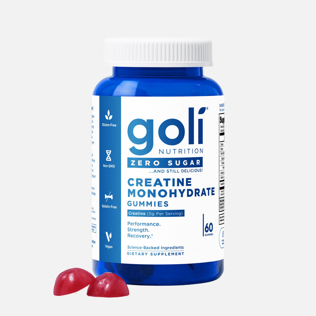 Goli Nutrition Creatine Monohydrate Gummies Zero Sugar 60 Gummies