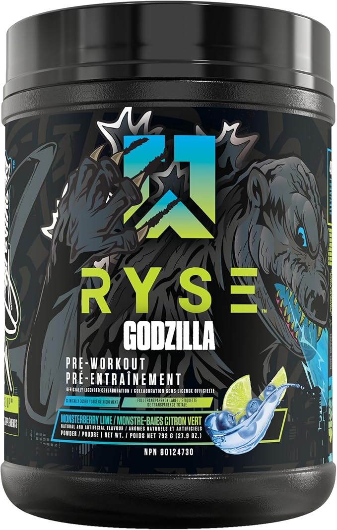 Ryse Godzilla Pre Strawberry Kiwi 20/40 Servings