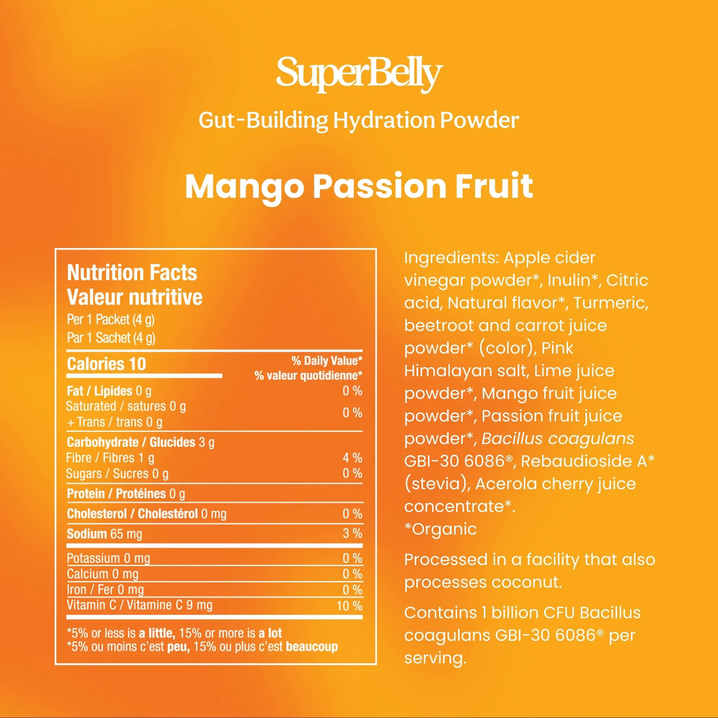 SuperBelly Mango Passion Fruit