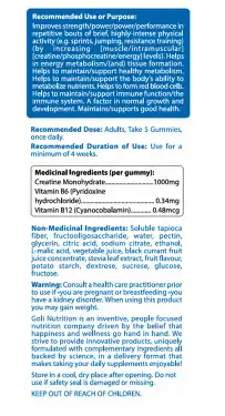 Goli Nutrition Creatine Monohydrate Gummies Zero Sugar 60 Gummies