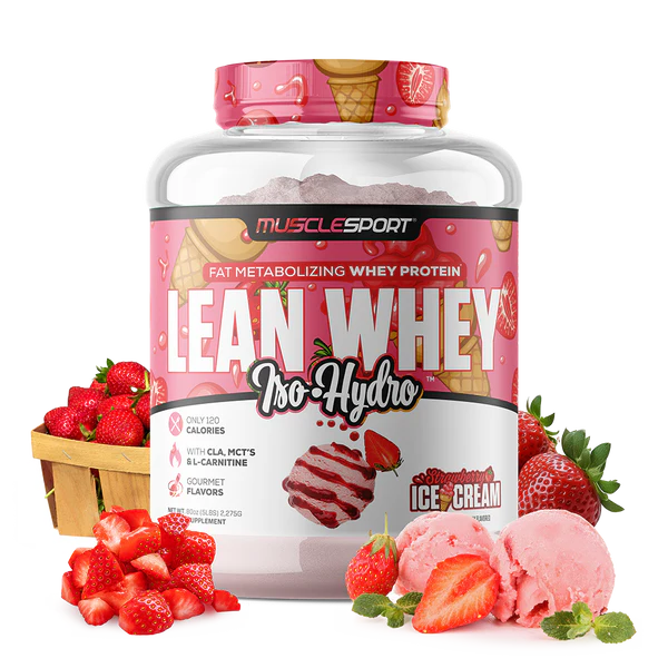 MUSCLE SPORT Lean Whey® Iso Hydro Gourmet Protein 5lb - Standard