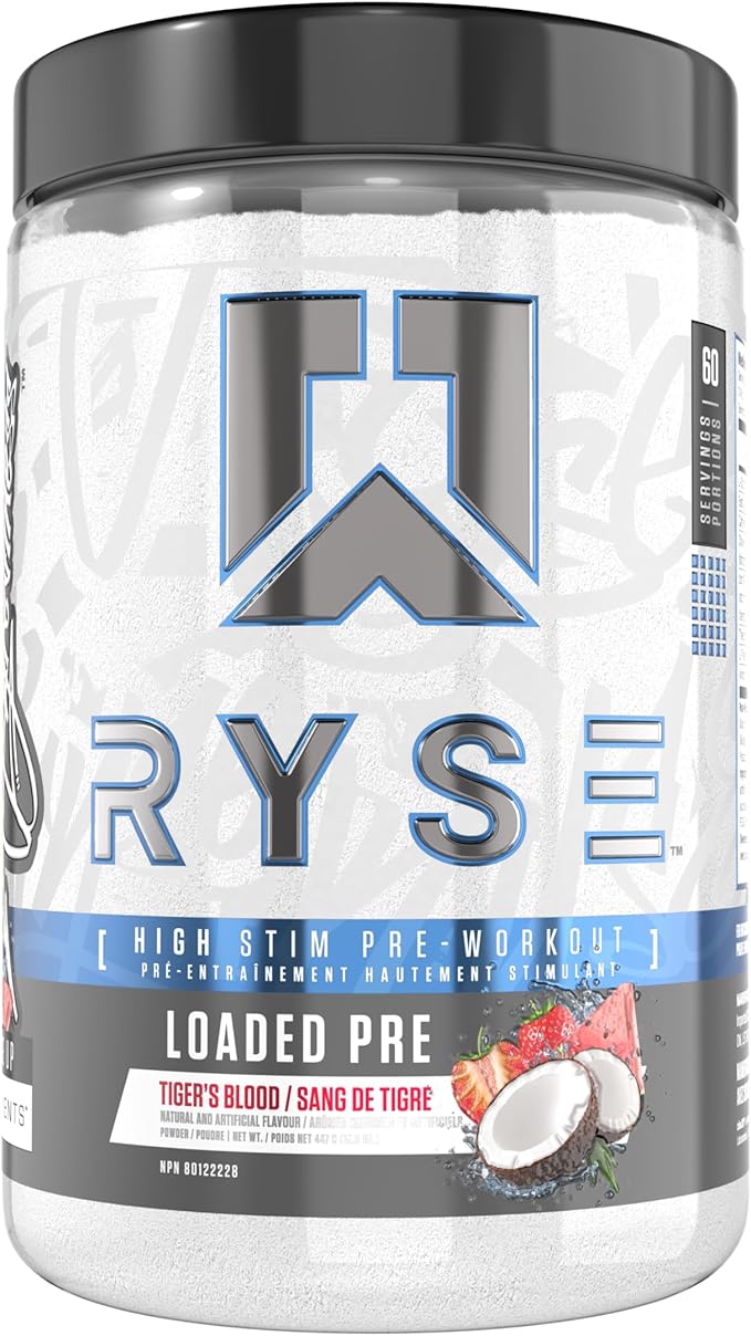 RYSE Up Supplements Loaded Pre Workout  60 Servings